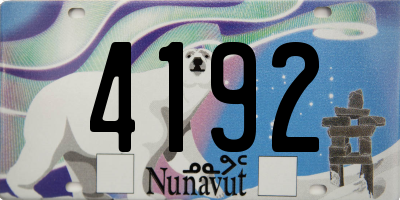 NU license plate 4192