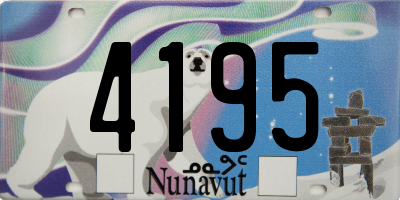 NU license plate 4195