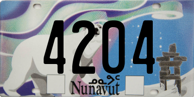 NU license plate 4204