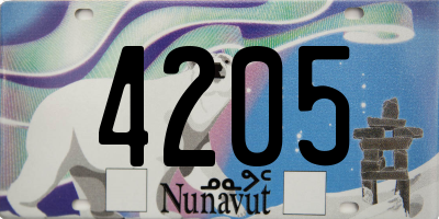 NU license plate 4205