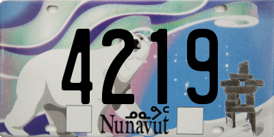 NU license plate 4219