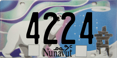 NU license plate 4224