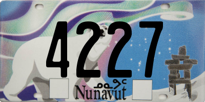 NU license plate 4227