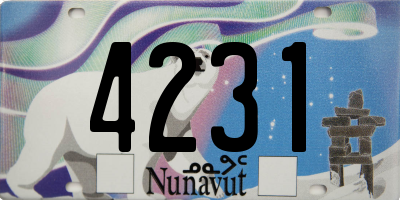 NU license plate 4231