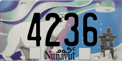 NU license plate 4236