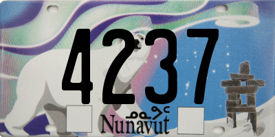 NU license plate 4237