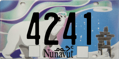 NU license plate 4241