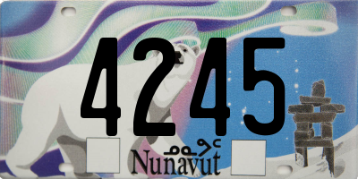 NU license plate 4245