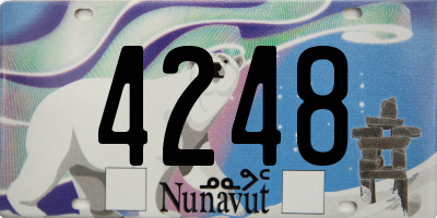 NU license plate 4248