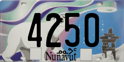 NU license plate 4250