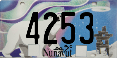 NU license plate 4253