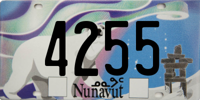 NU license plate 4255