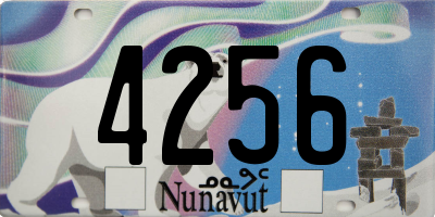 NU license plate 4256