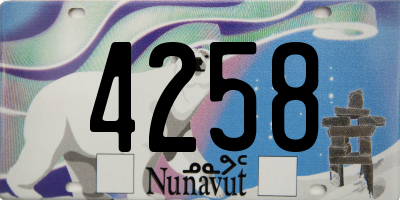 NU license plate 4258