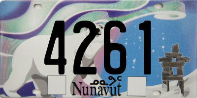 NU license plate 4261