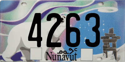 NU license plate 4263