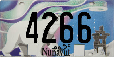 NU license plate 4266