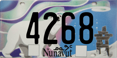 NU license plate 4268