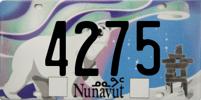 NU license plate 4275