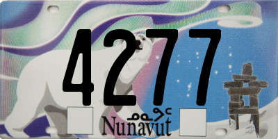 NU license plate 4277