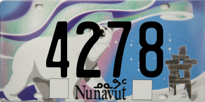 NU license plate 4278