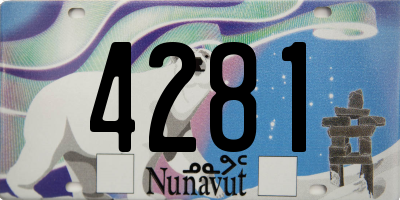 NU license plate 4281