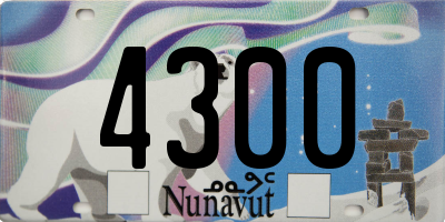 NU license plate 4300