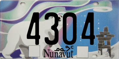 NU license plate 4304