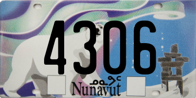 NU license plate 4306