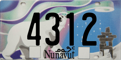 NU license plate 4312