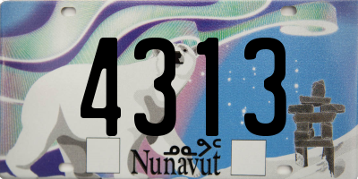 NU license plate 4313