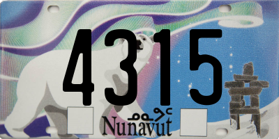 NU license plate 4315