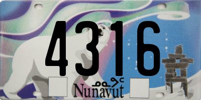 NU license plate 4316