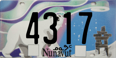 NU license plate 4317