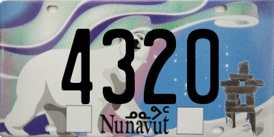 NU license plate 4320