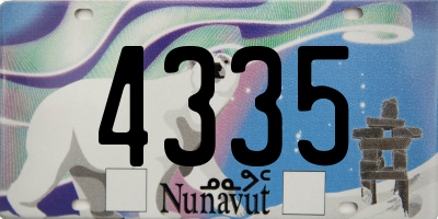 NU license plate 4335