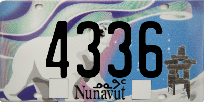 NU license plate 4336