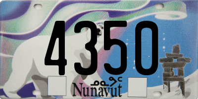 NU license plate 4350