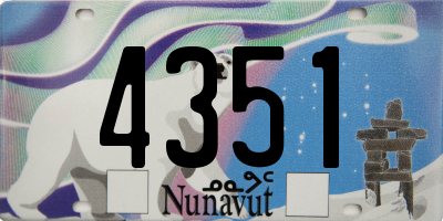 NU license plate 4351