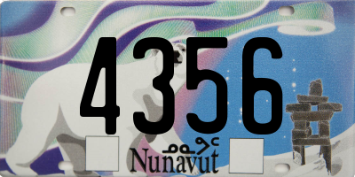 NU license plate 4356