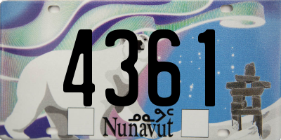 NU license plate 4361