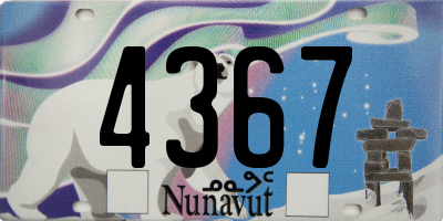 NU license plate 4367