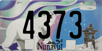 NU license plate 4373