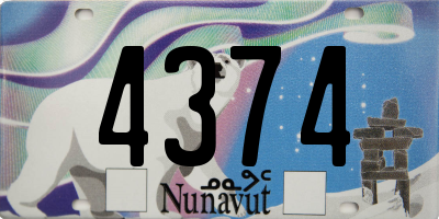 NU license plate 4374