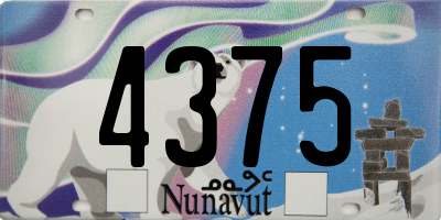 NU license plate 4375