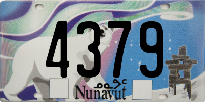 NU license plate 4379