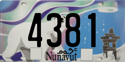 NU license plate 4381