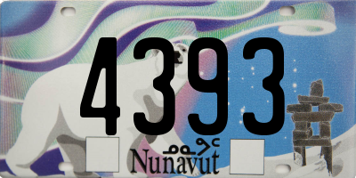 NU license plate 4393