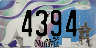 NU license plate 4394