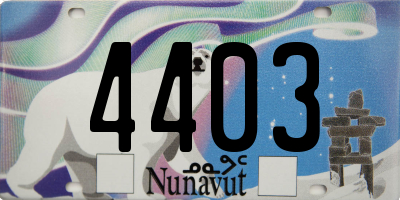 NU license plate 4403